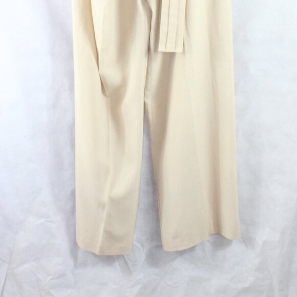 MNG by Mango NWT Linen Blend Tie Front Wide Leg Pants/Trouser - Picture 5 of 12